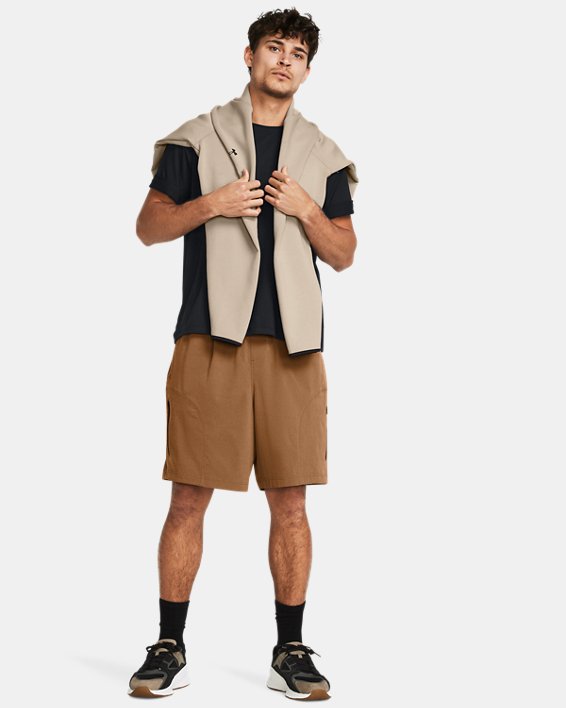 Men's UA Unstoppable Vent Shorts in Brown image number 2